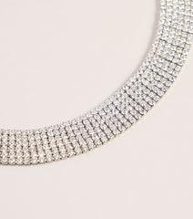 Front Row Sparkle Rhinestone Choker