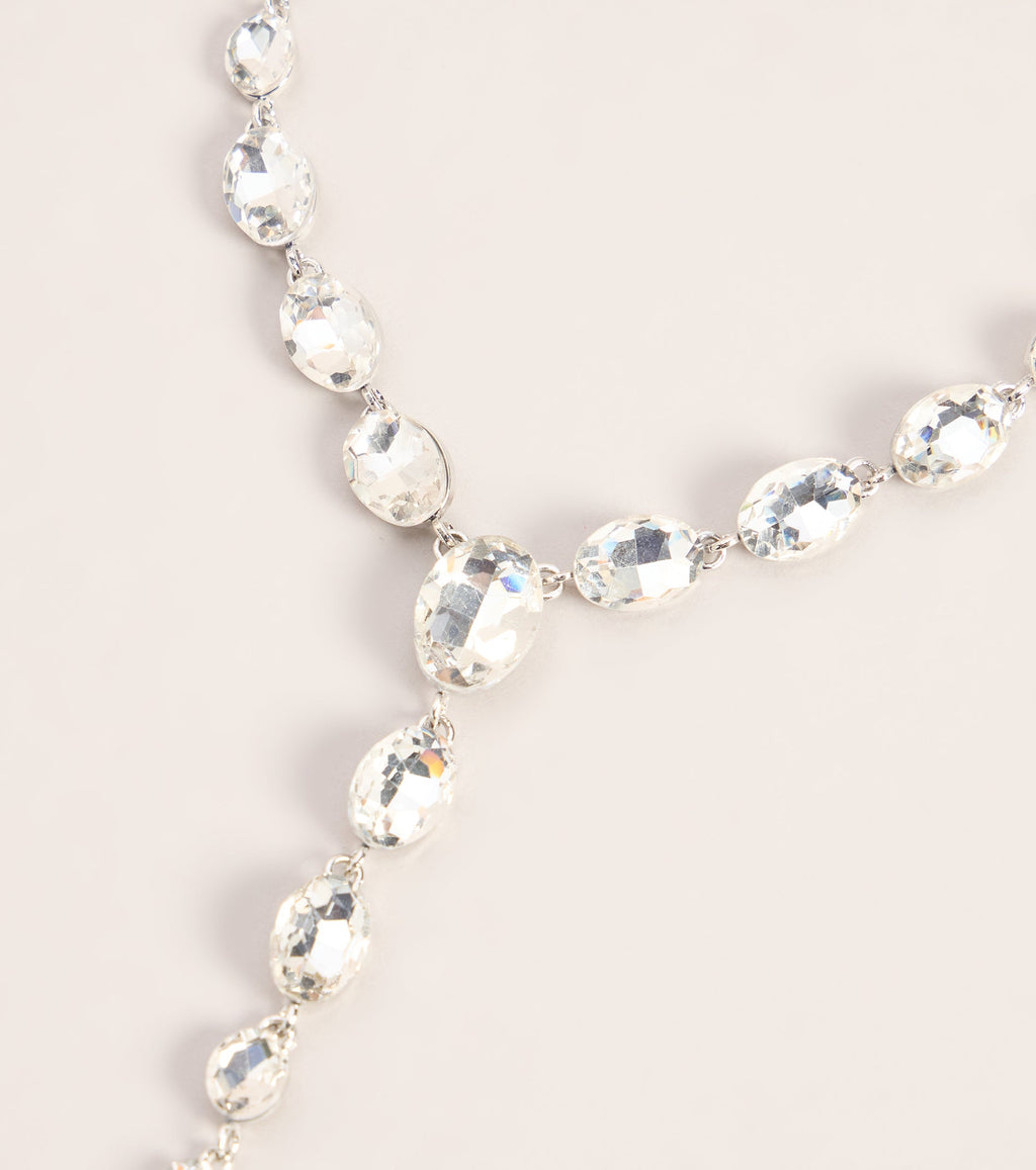 Shine Trail Rhinestone Necklace