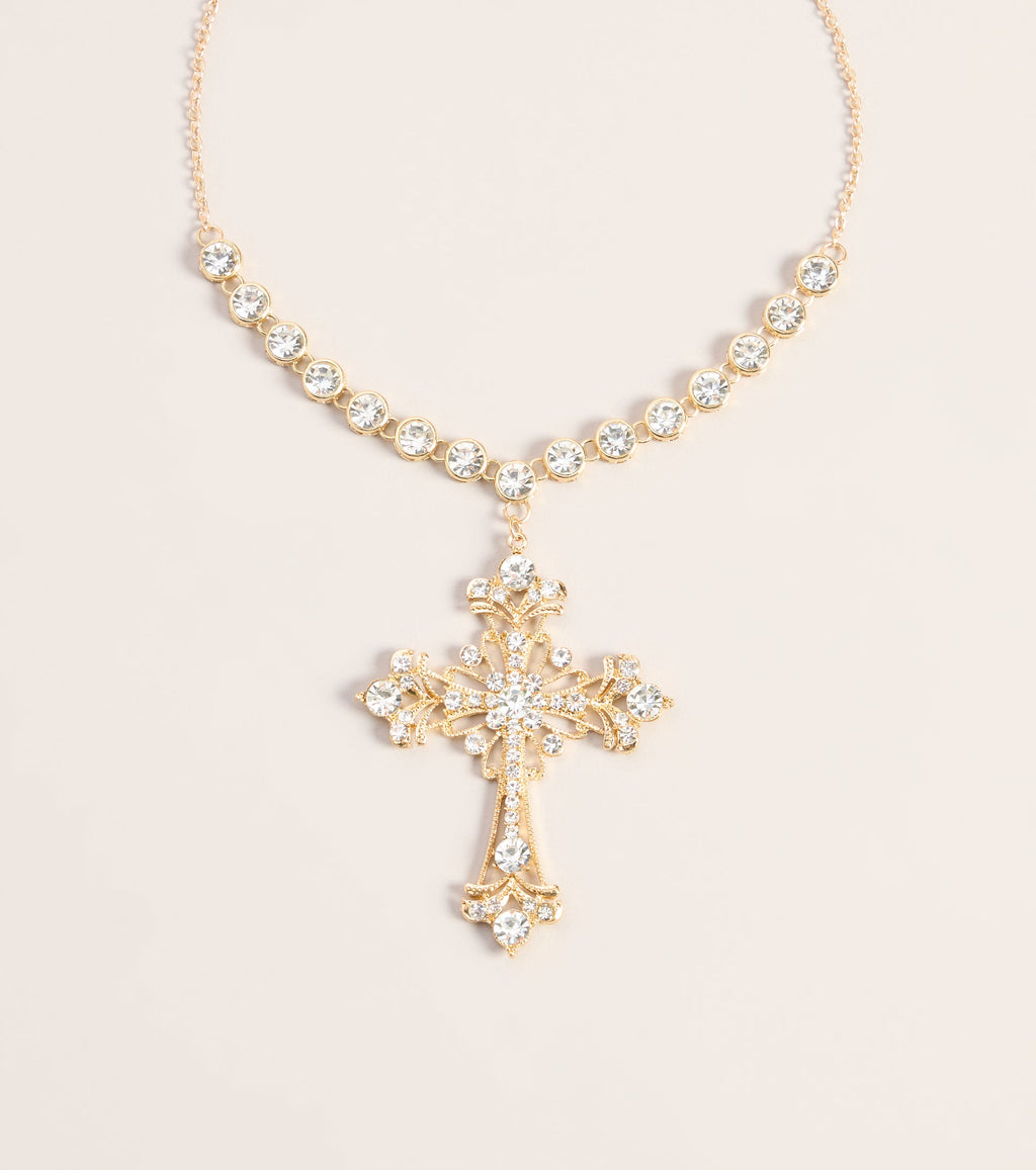 Heirloom Spark Cross Necklace