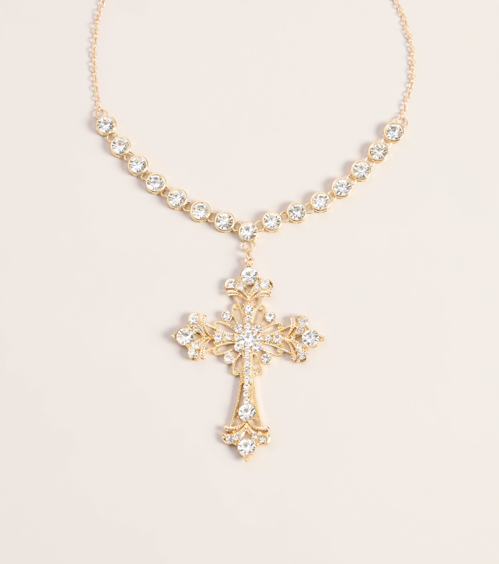 Heirloom Spark Cross Necklace