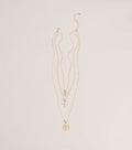 Effortless Stack Layered Charm Necklace