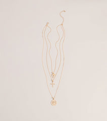Effortless Stack Layered Charm Necklace