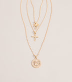 Effortless Stack Layered Charm Necklace