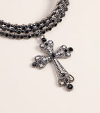 Midnight Revival Cross Choker