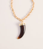 Wild Charm Tooth Pendant Necklace