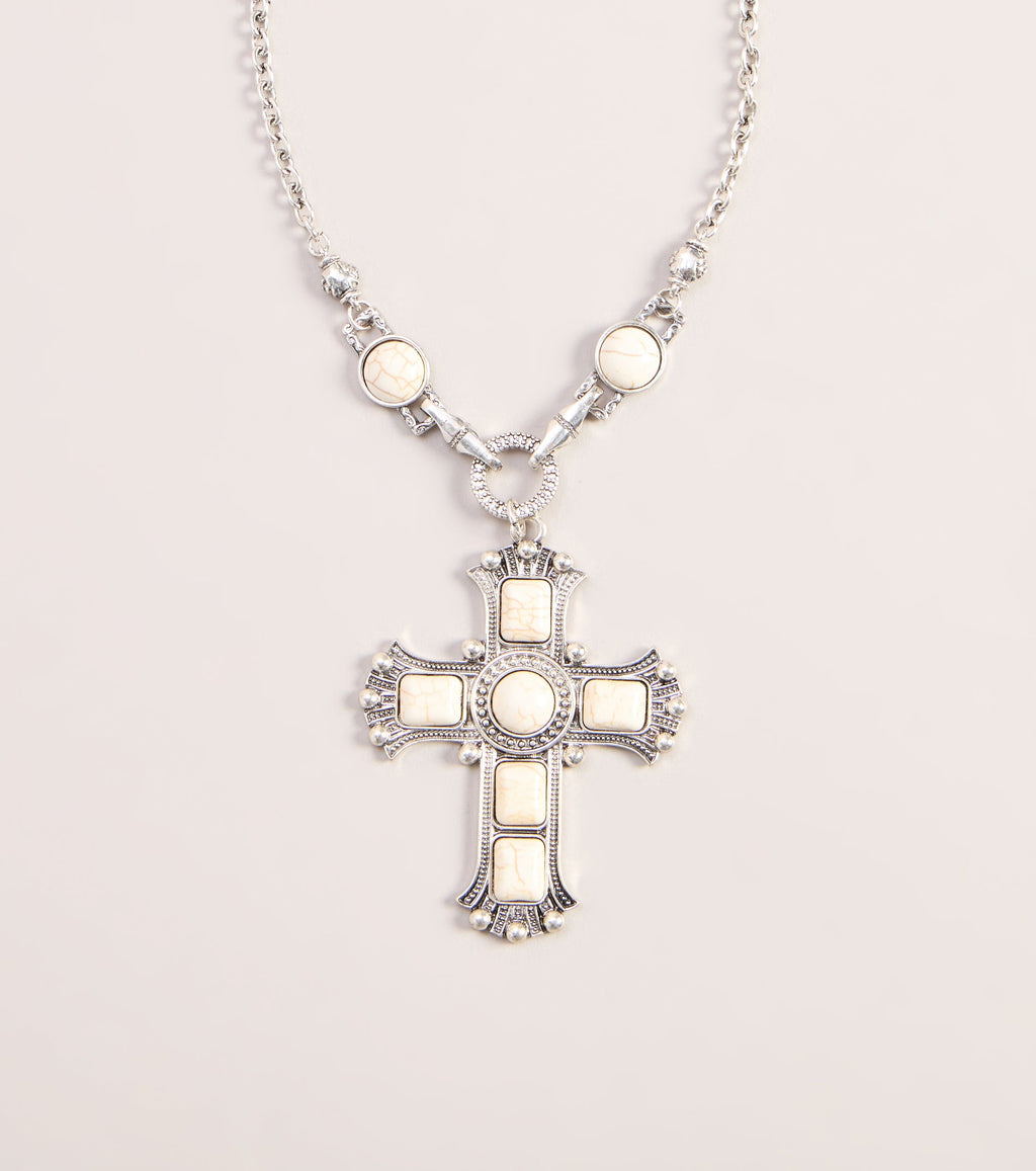 Chic Statement Cross Pendant Necklace