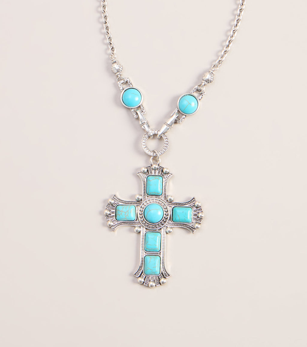 Chic Statement Cross Pendant Necklace