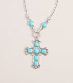 Chic Statement Cross Pendant Necklace