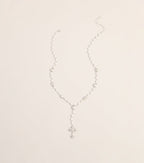 Charm Check Cross Necklace