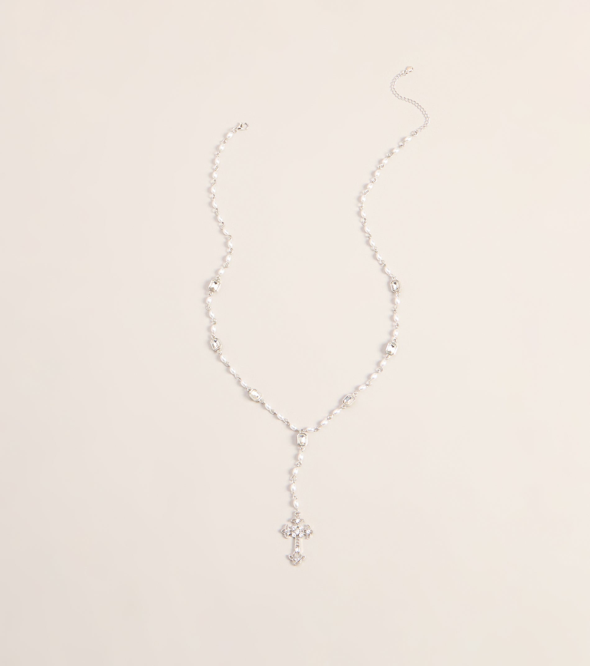Charm Check Cross Necklace