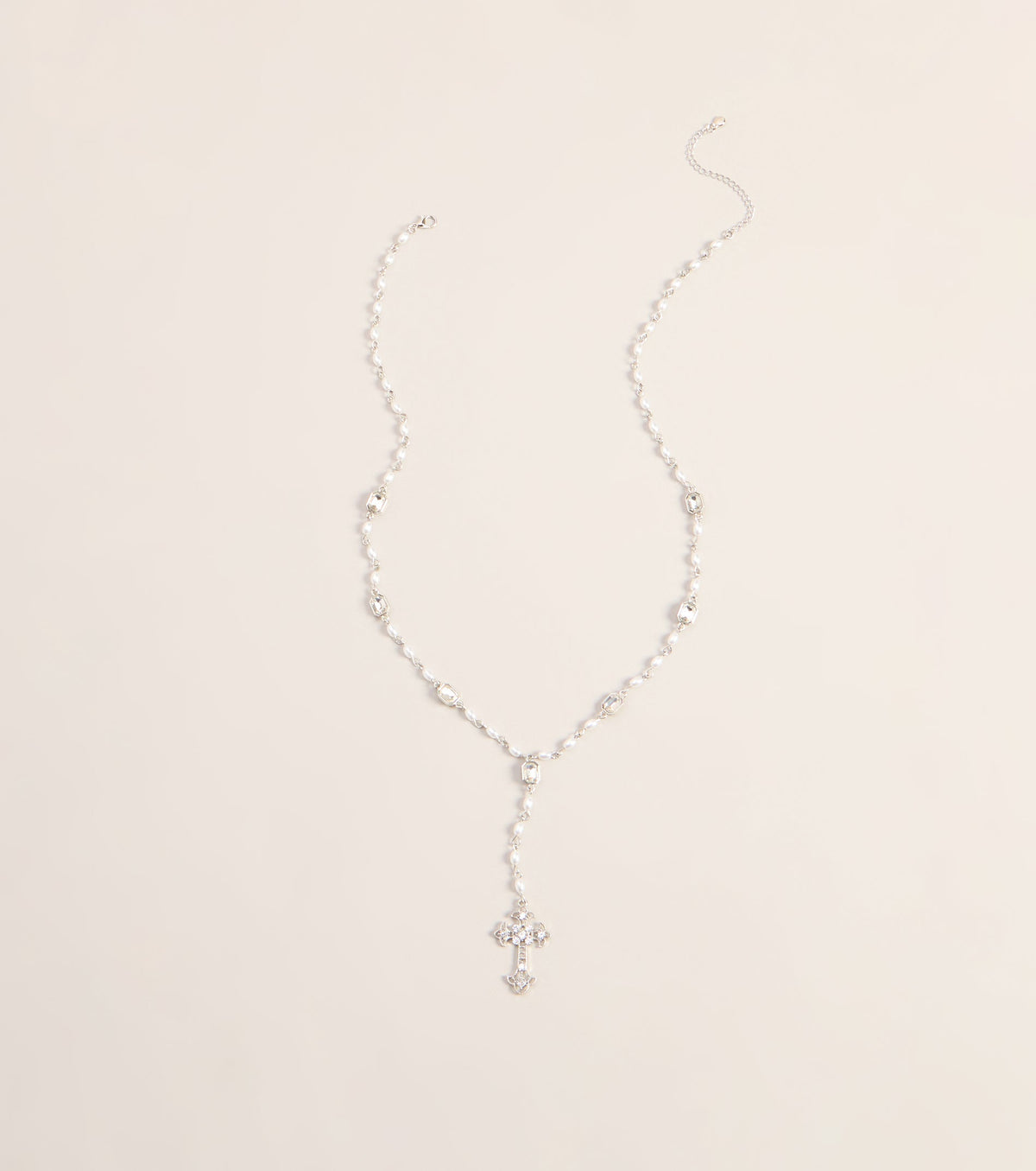 Charm Check Cross Necklace