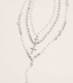 Storyline Layered Cross Necklace