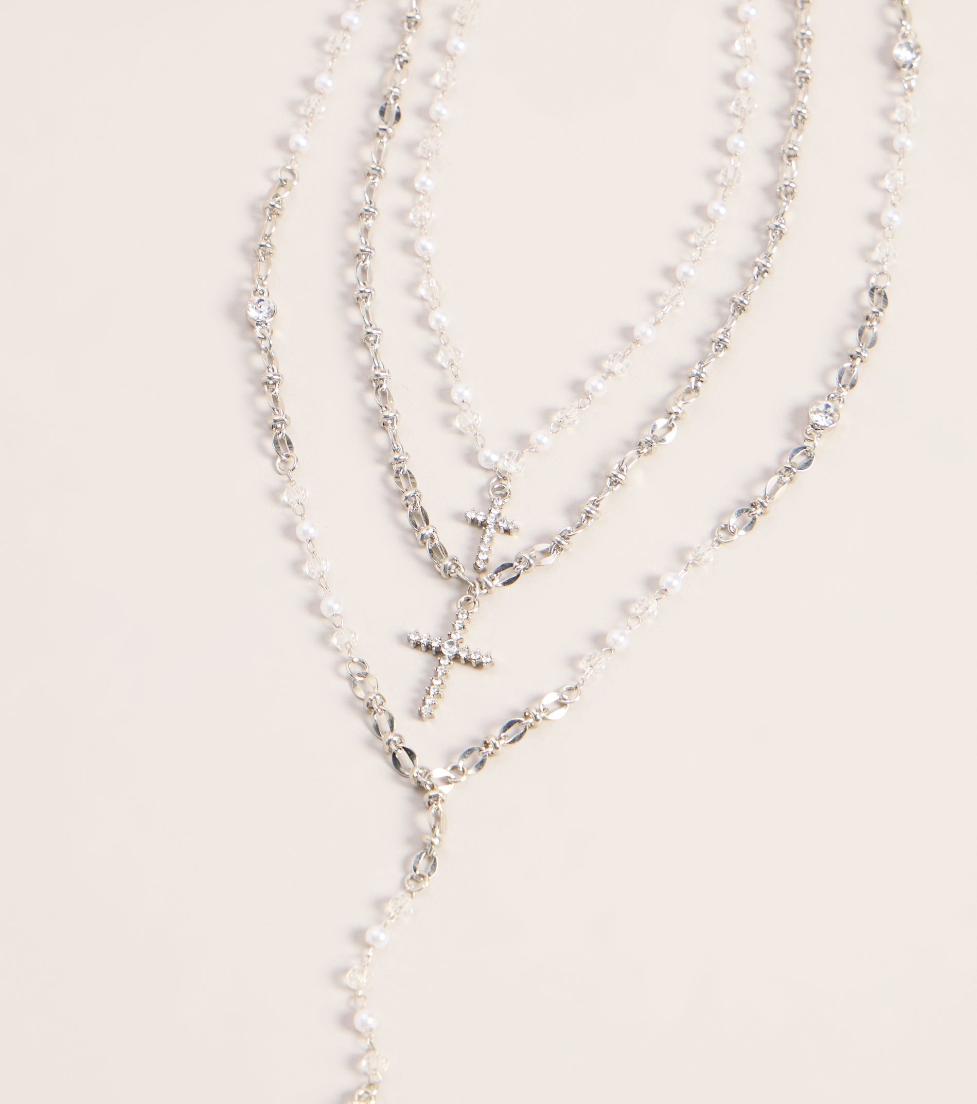 Storyline Layered Cross Necklace