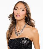 Charm Stack Layered Necklace
