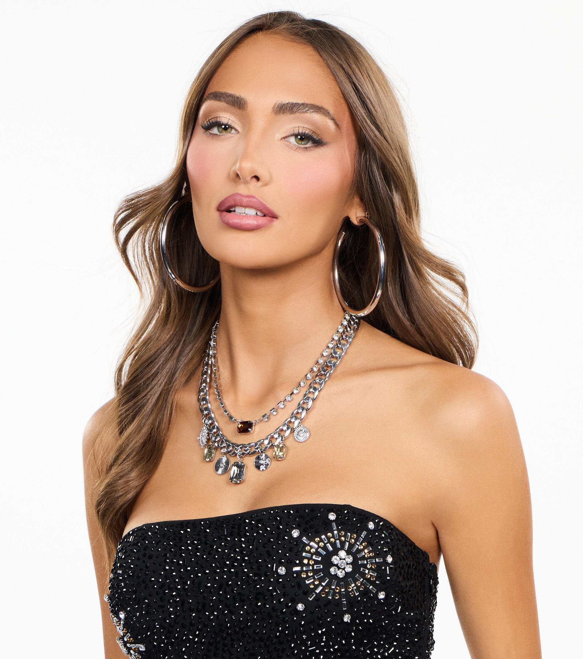Charm Stack Layered Necklace