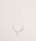 Radiant Cubic Zirconia Necklace And Earrings Set
