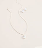 Teardrop Shine Necklace And Earrings Set