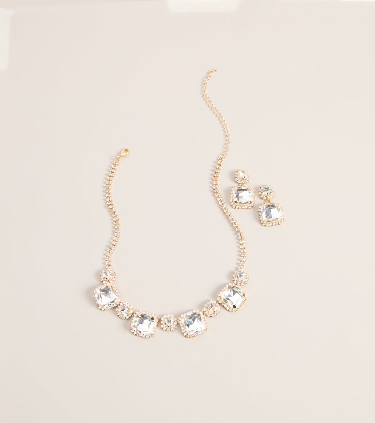 Grand Entrance Rhinestone Jewelry Set