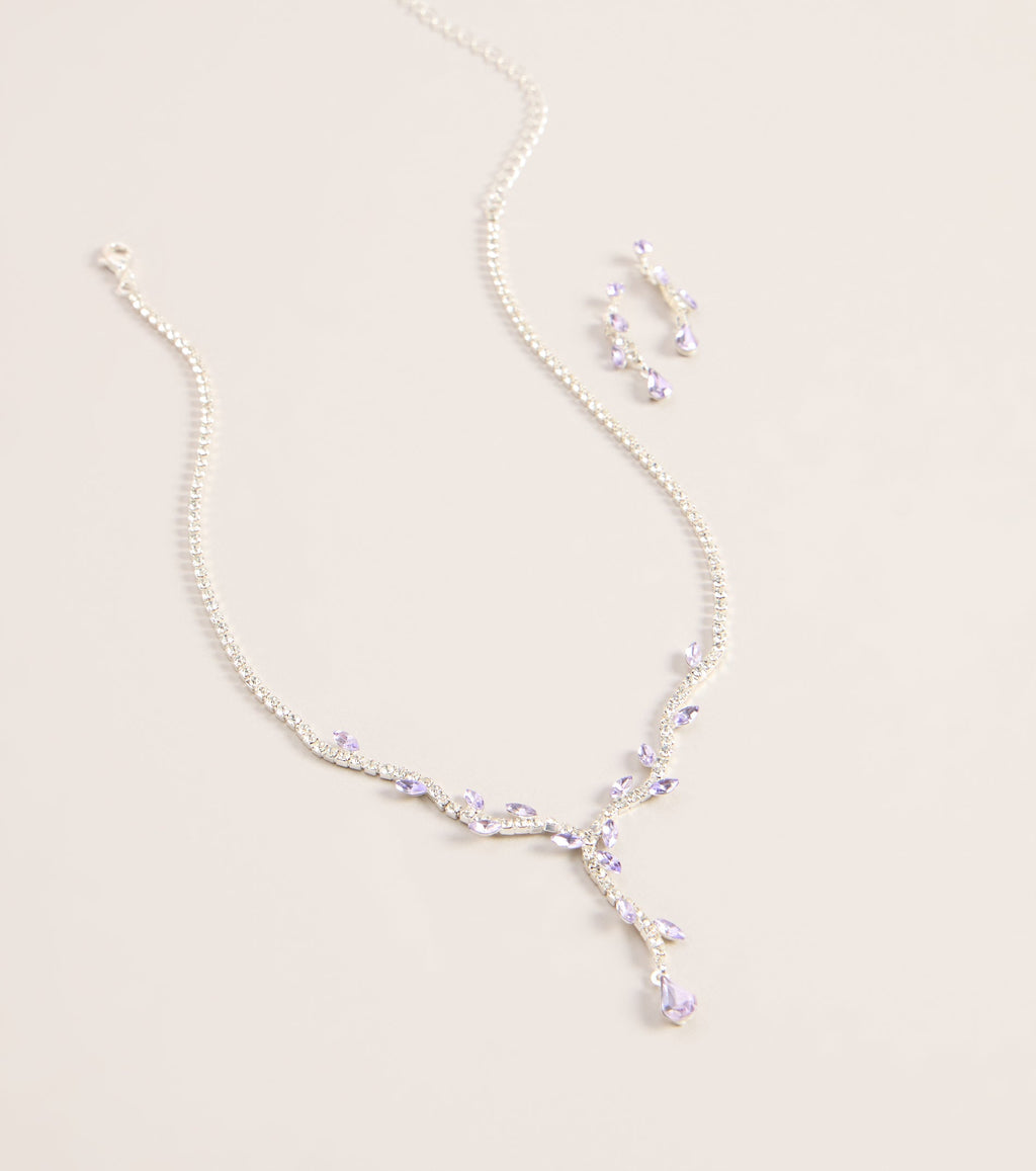 Vine Shine Rhinestone Jewelry Set