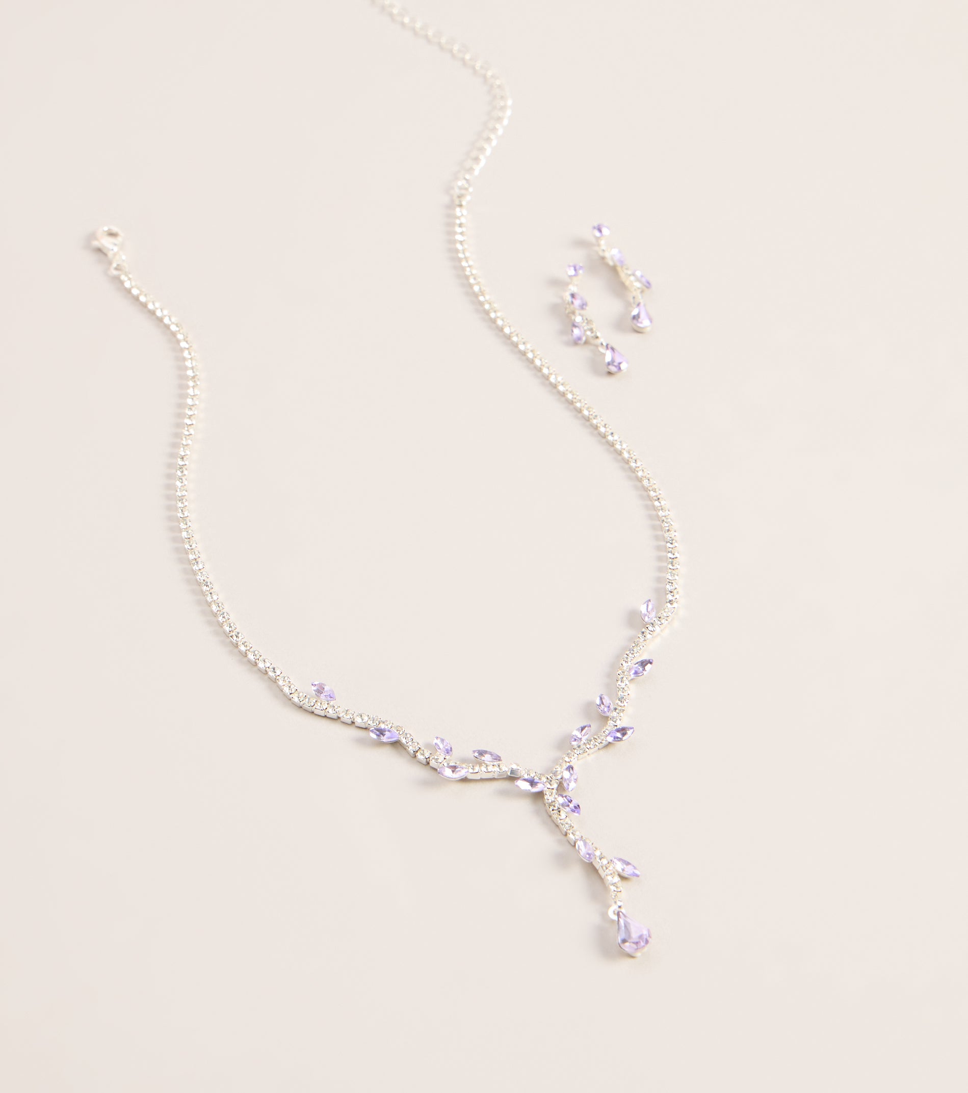 Vine Shine Rhinestone Jewelry Set