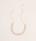 Gem Trail Teardrop Necklace