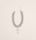 Sacred Shine Cross Beaded Necklace