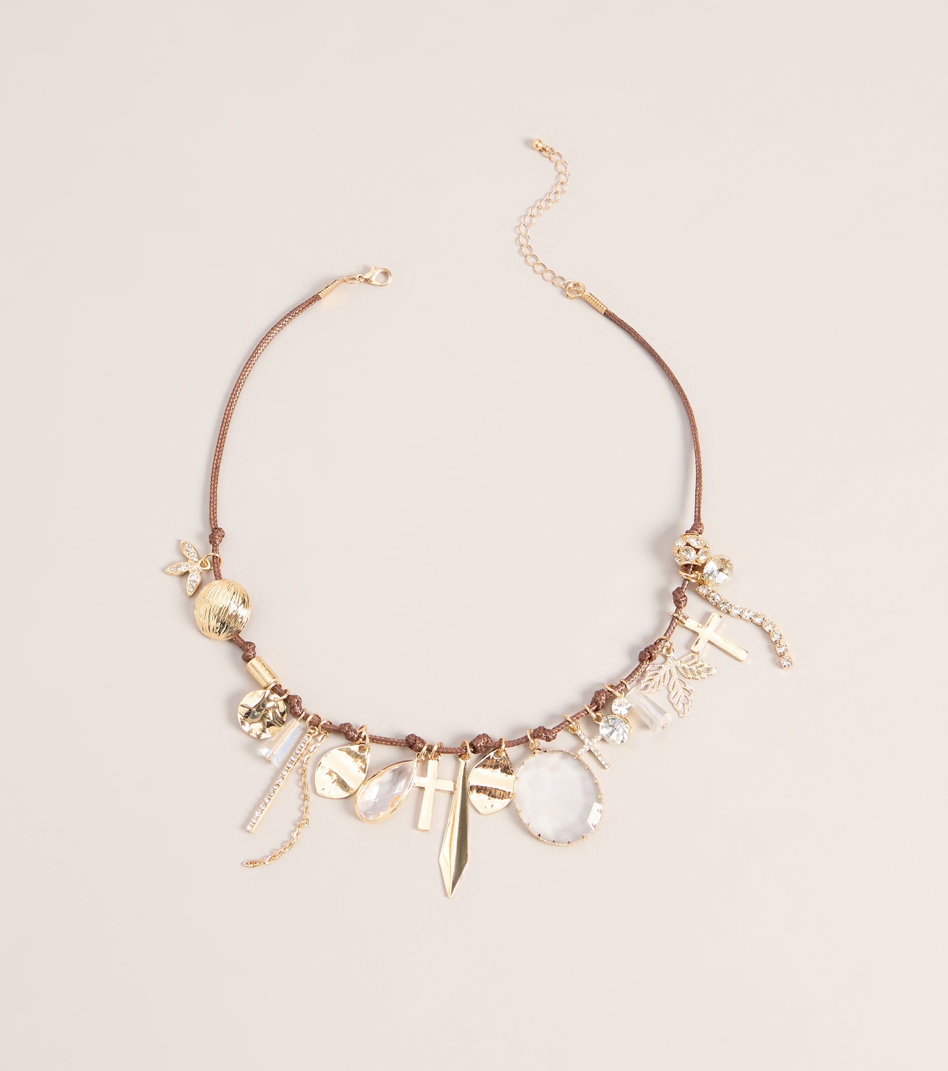 Collected Charms Cord Necklace
