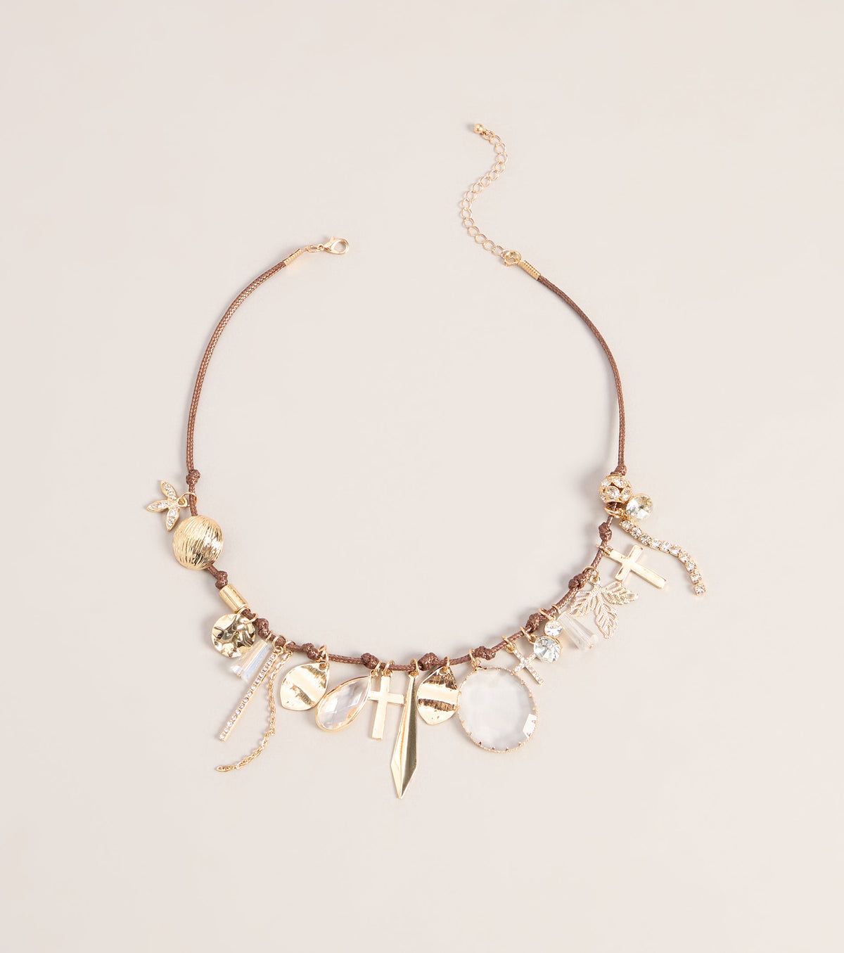 Collected Charms Cord Necklace
