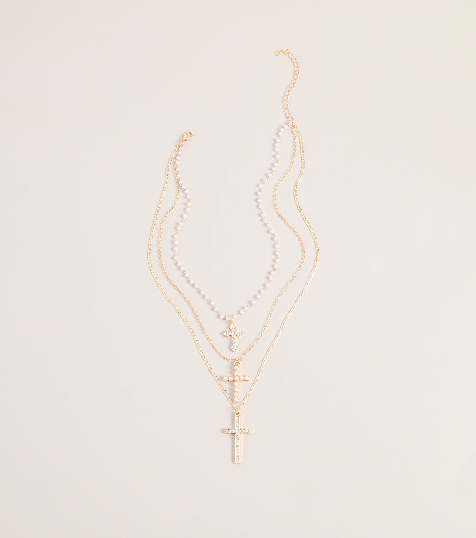 Faithfully Styled Cross Charm Necklace