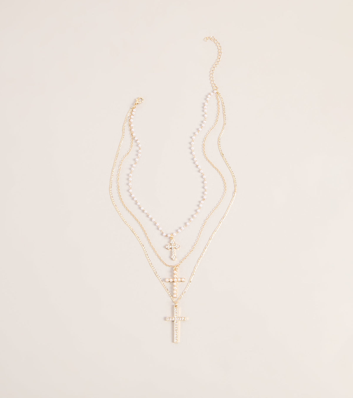 Faithfully Styled Cross Charm Necklace