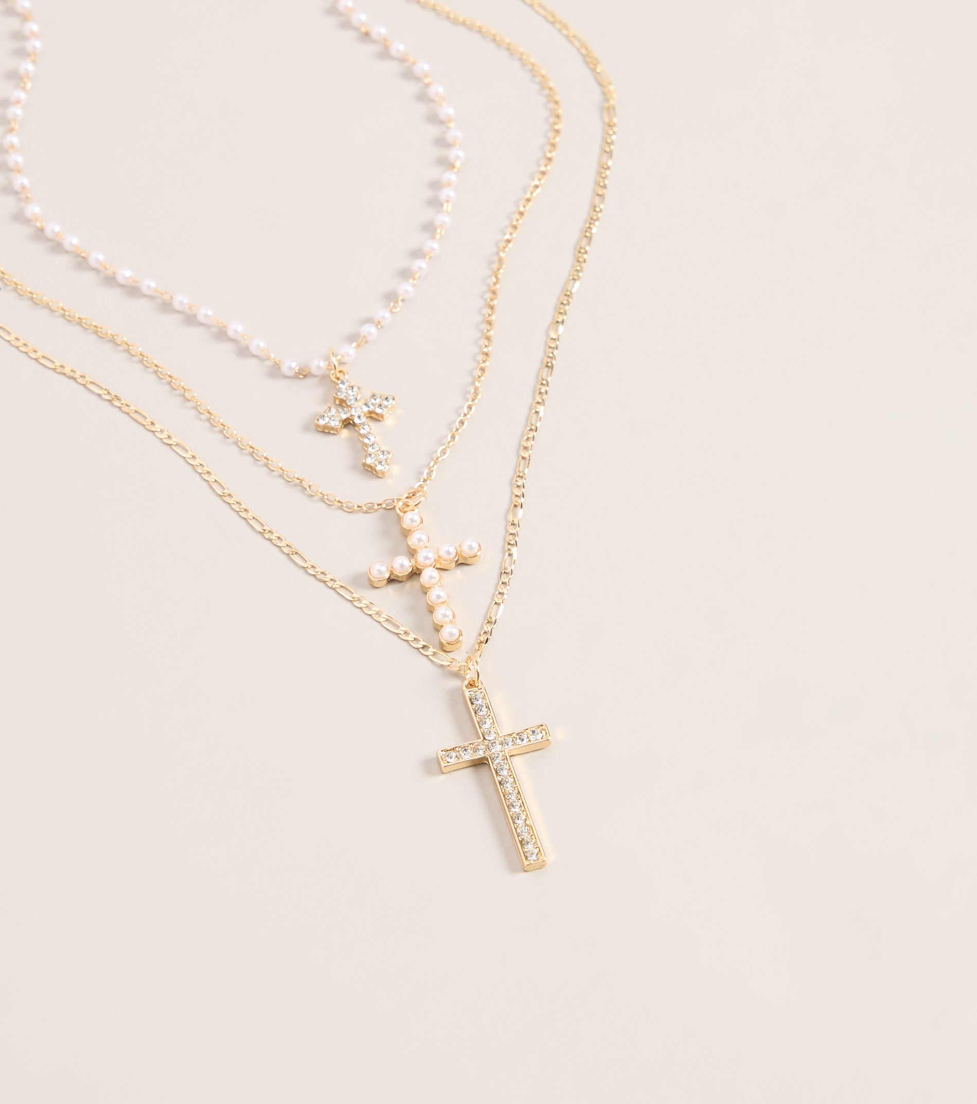 Faithfully Styled Cross Charm Necklace