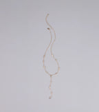 Best Version Of Me Rhinestone Lariat Necklace