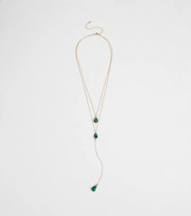 Divine By Nature Colored Rhinestone Lariat Necklace