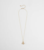 Cute Glamour Rhinestone Bee Charm Necklace