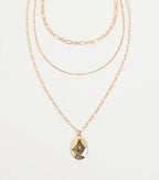Charmed Trio Layered Pendant Necklace