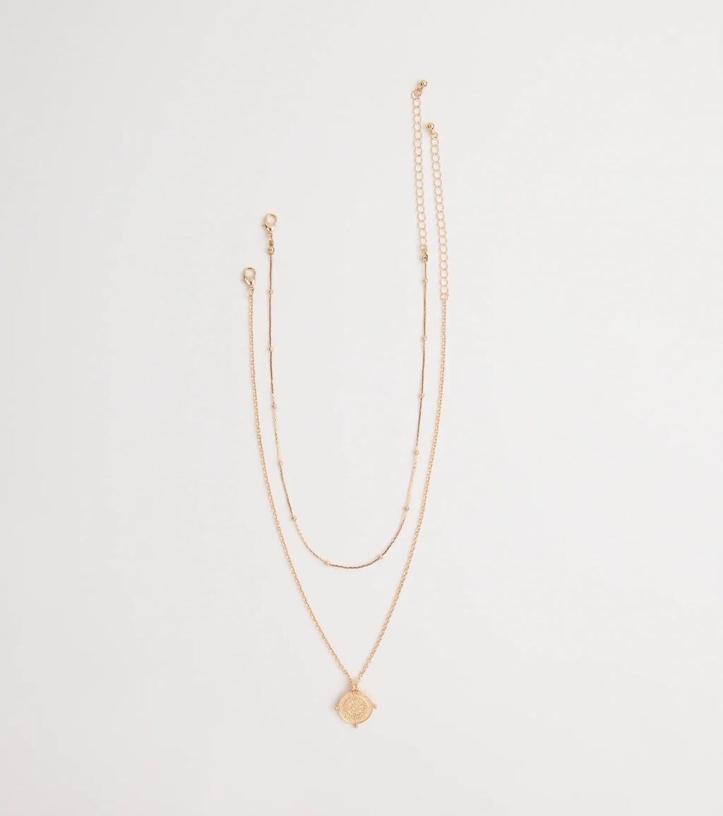 Find Your Spark Compass Pendant Necklace Set