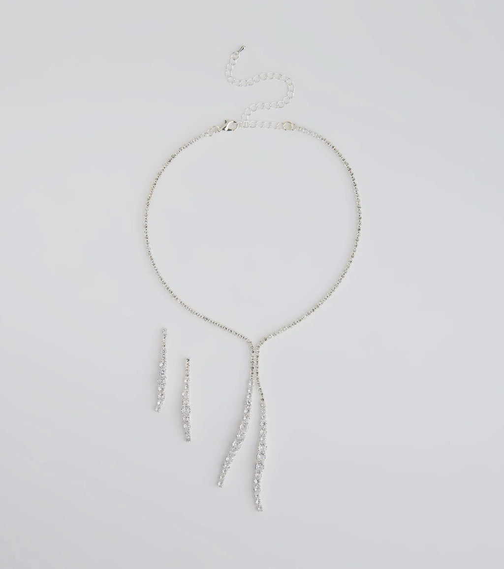 Epitome Of Elegance Necklace And Earrings Set