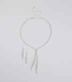 Epitome Of Elegance Necklace And Earrings Set