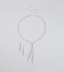 Epitome Of Elegance Necklace And Earrings Set