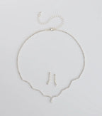 Major Gem Necklace And Earrings Set