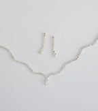 Major Gem Necklace And Earrings Set