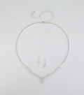 Dazzling Match Necklace And Earrings Set