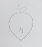 Stunning Pair Necklace And Earrings Set