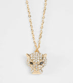 Totally Wild Rhinestone Animal Charm Necklace