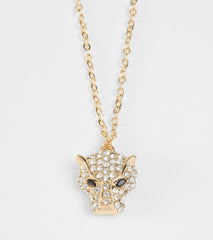 Totally Wild Rhinestone Animal Charm Necklace