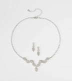 Gorgeous Elegance Necklace And Earrings Set