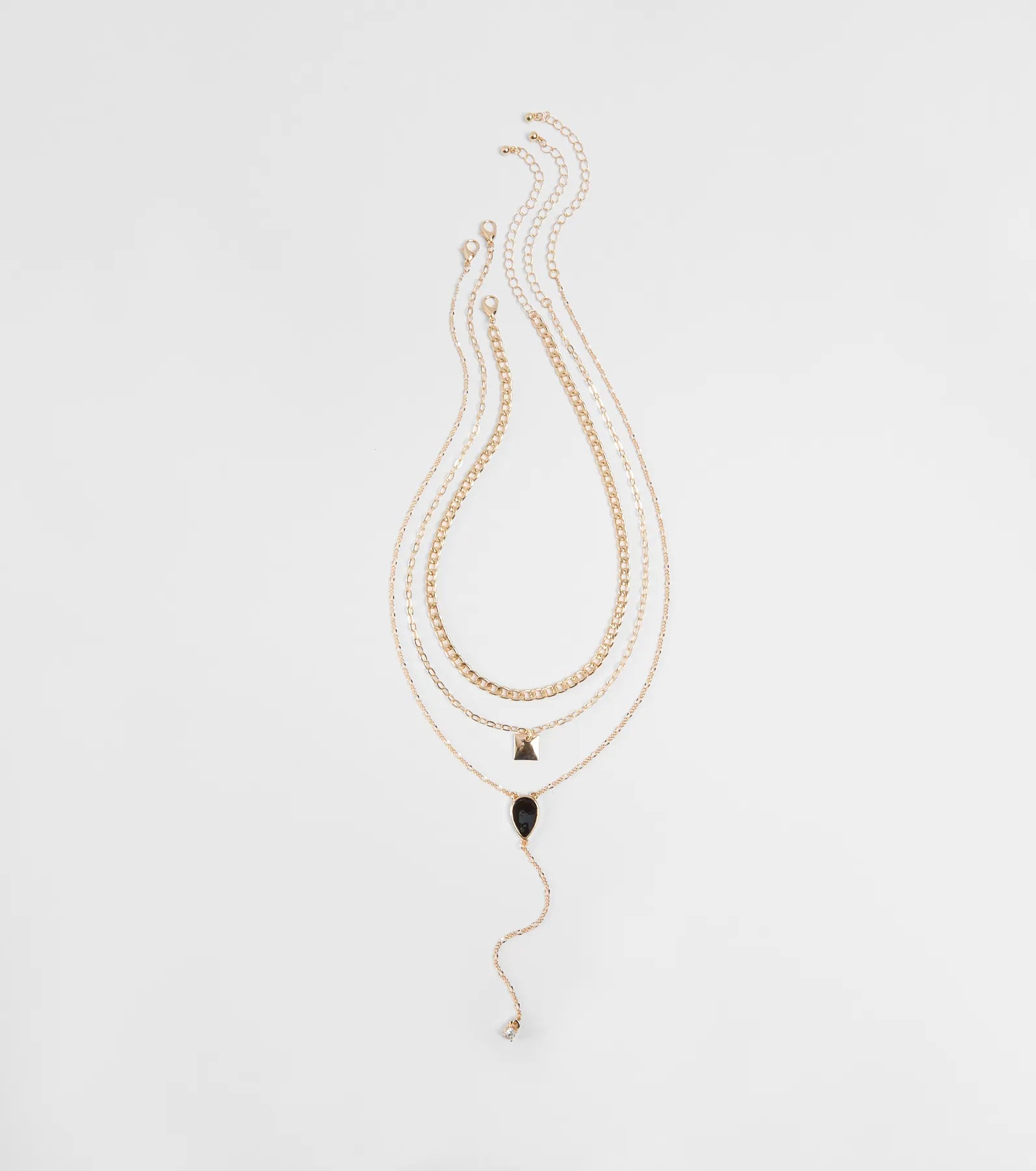 Chic Shine Layered Necklace Set