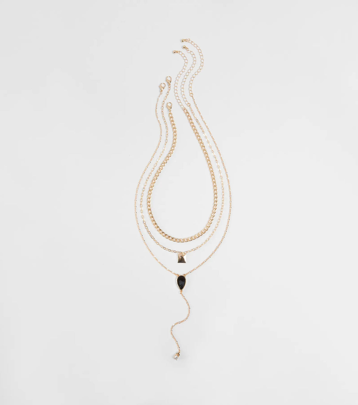 Chic Shine Layered Necklace Set