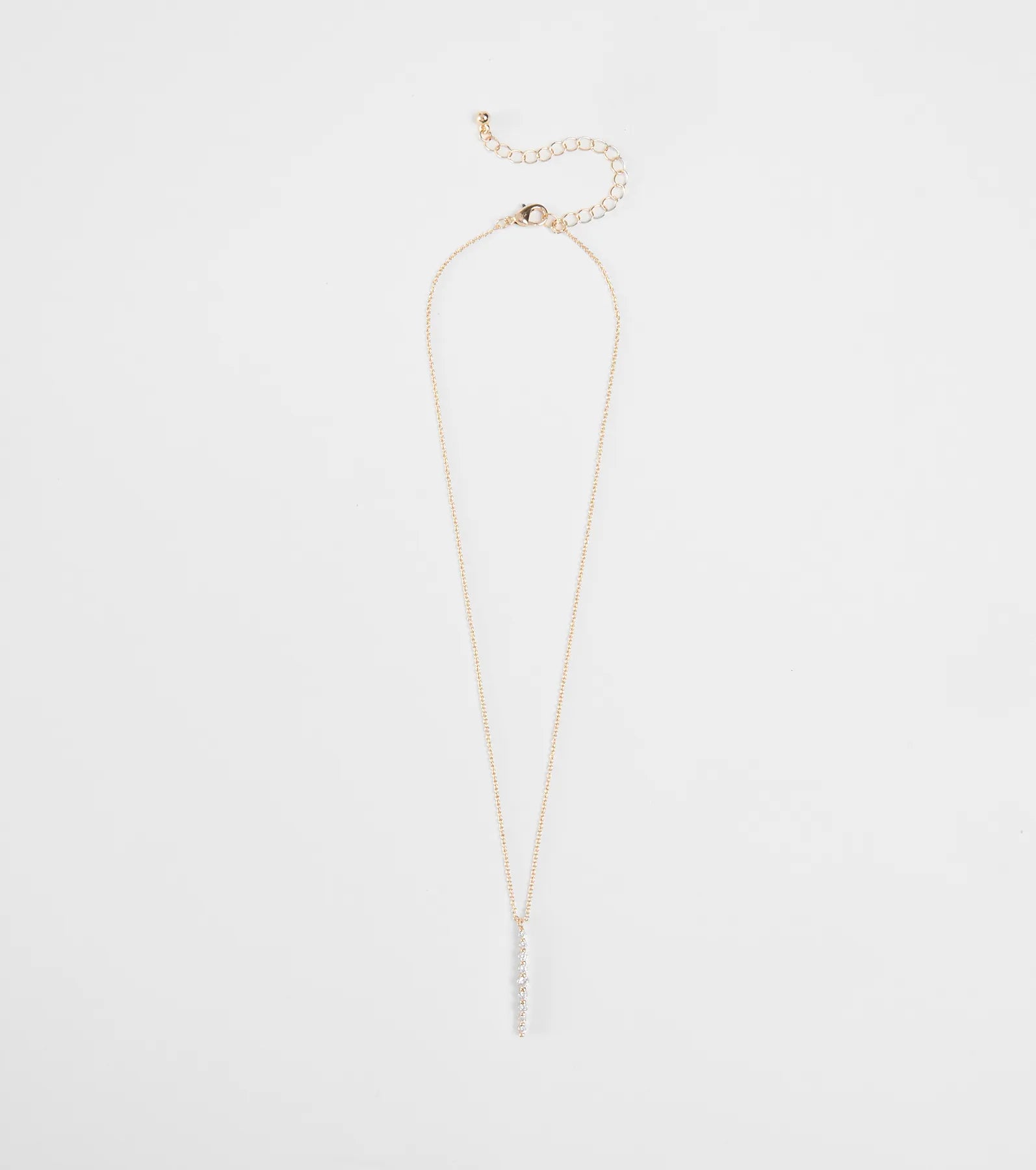 Hidden Shine Rhinestone Pendant Necklace