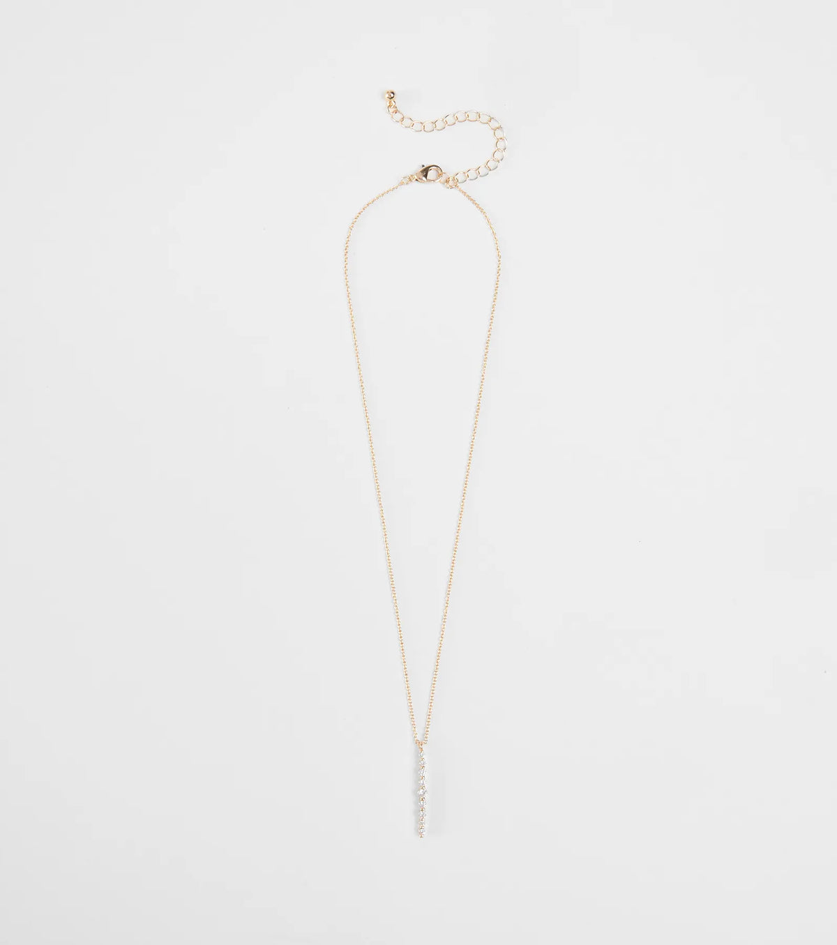 Hidden Shine Rhinestone Pendant Necklace